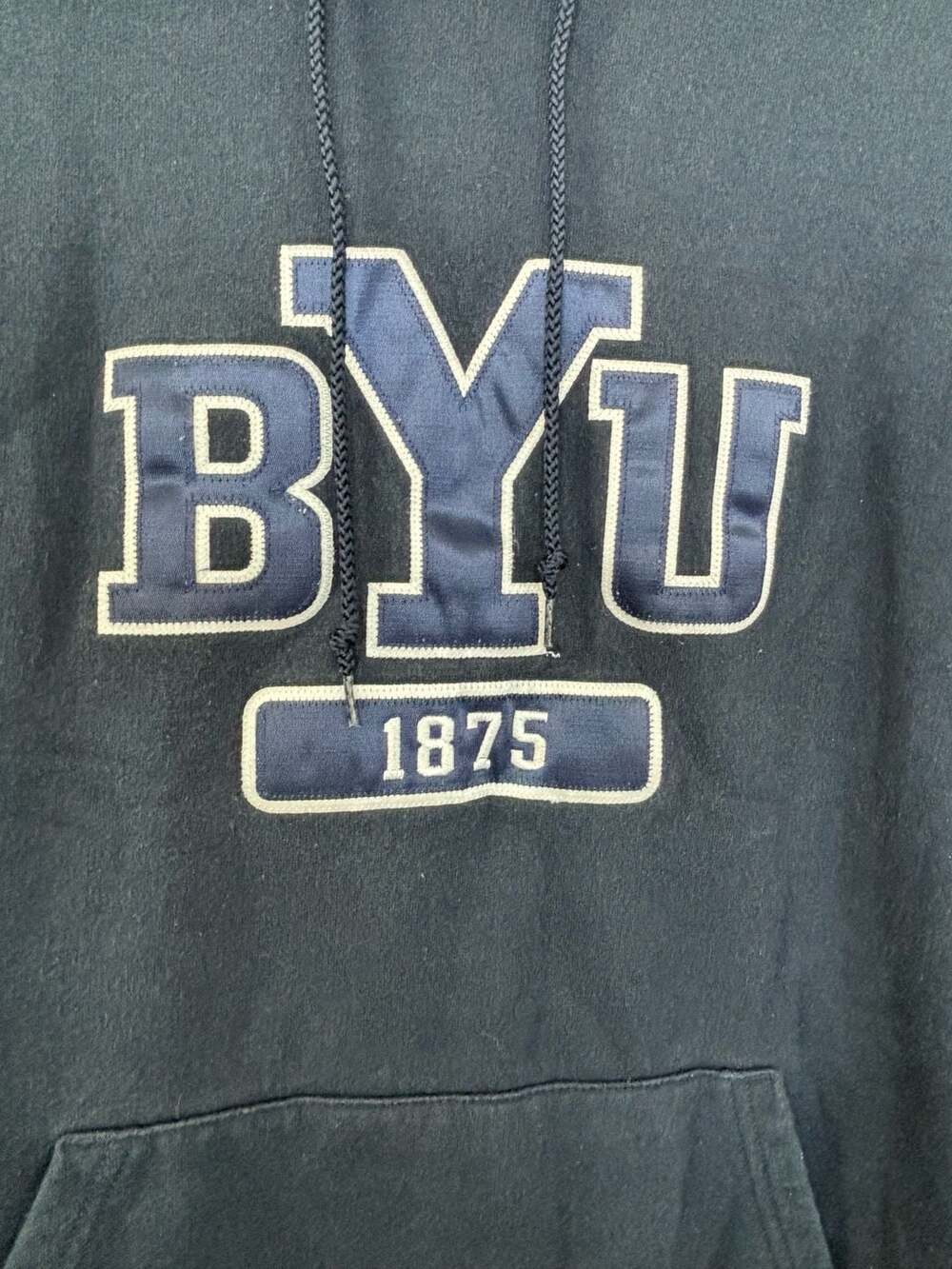 Champion BYU Cougars 1875 College Athletic Apparel Navy Blue Hoodie XL